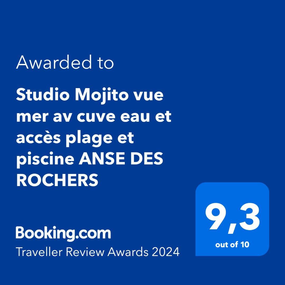 Studio Mojito Vue Mer,Piscine Avec Cuve Eau Et Acces Plage Et Piscine Anse Des Rochers Saint-Francois  Luaran gambar